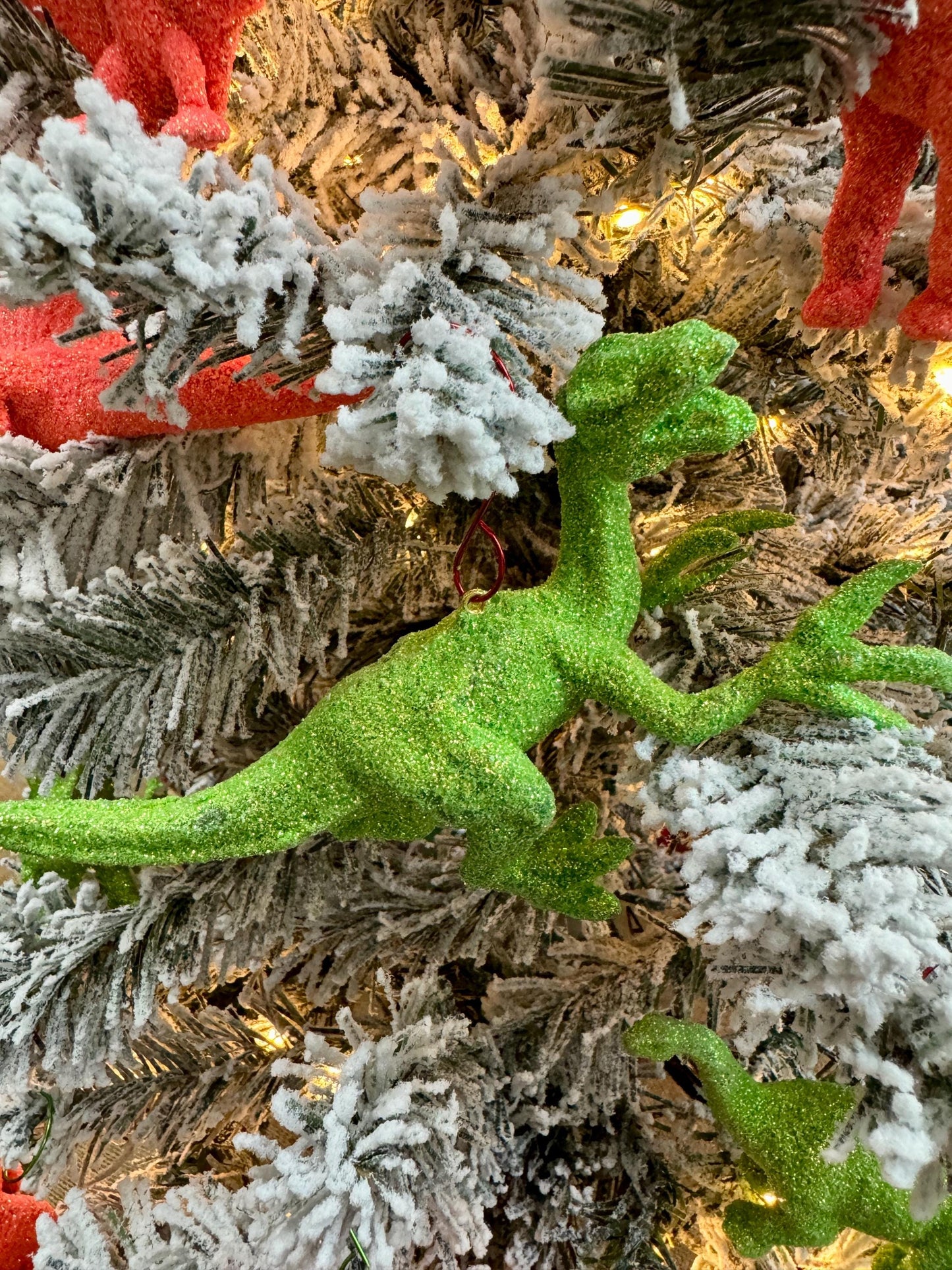 Sparkling Dinosaur Ornaments – Choice of Brachiosaurus, T-Rex, & More!