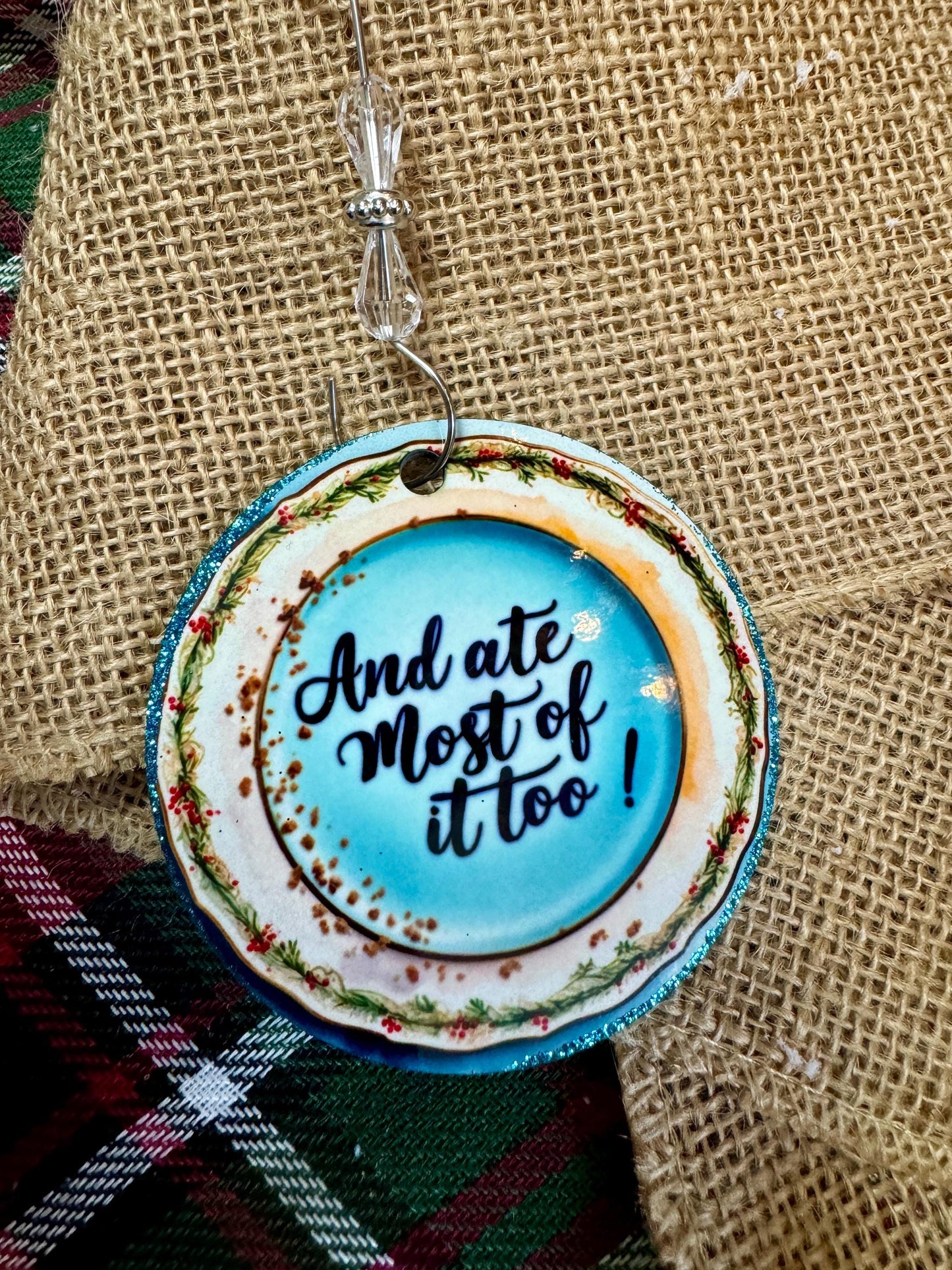 Funny Christmas Ornament: Baked a Lot of Sh*t, Cookie Plate Design
