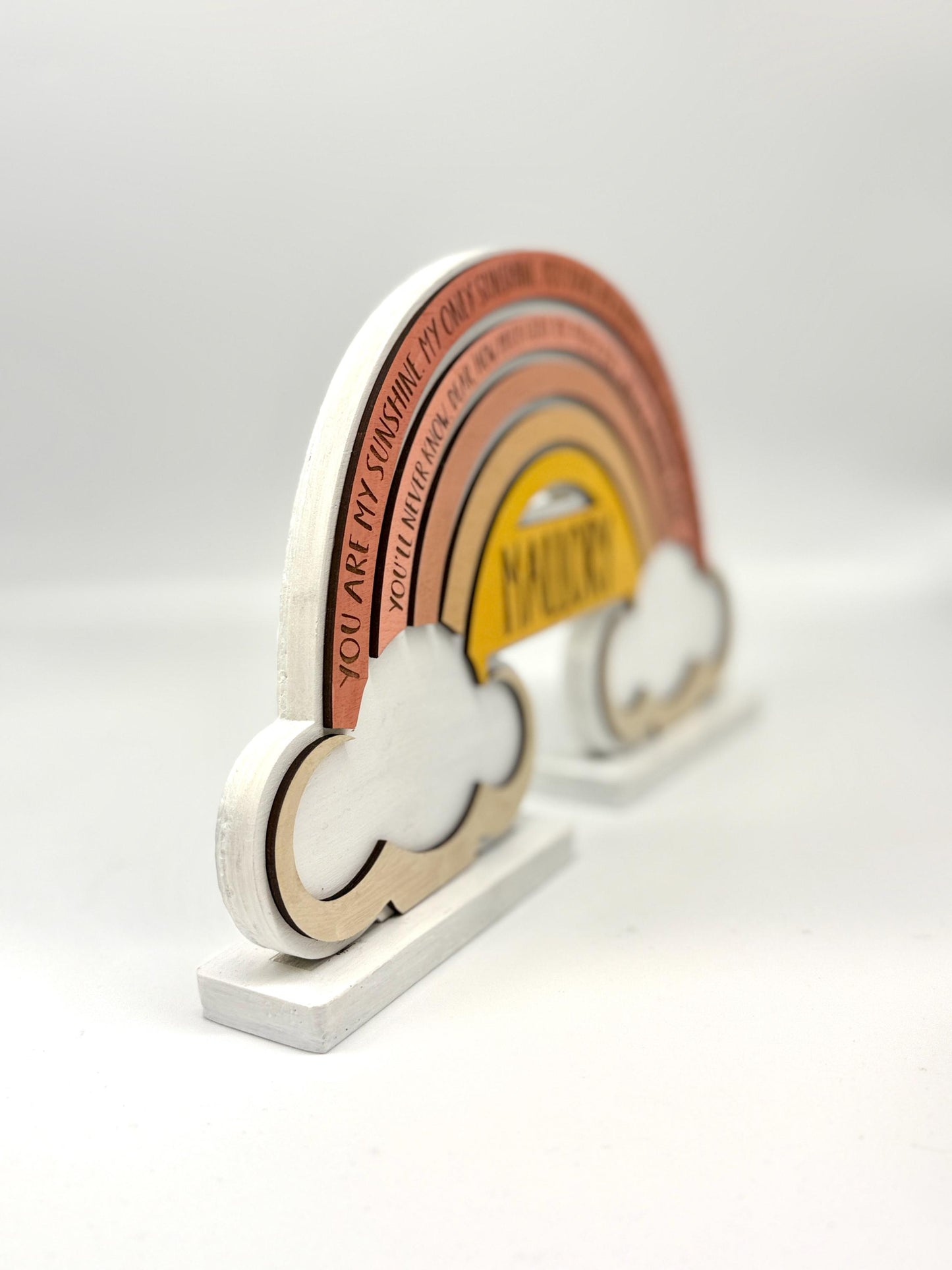 Personalized “You Are My Sunshine” Engraved Wood Decor – Nursery Keepsake & Table Ornament