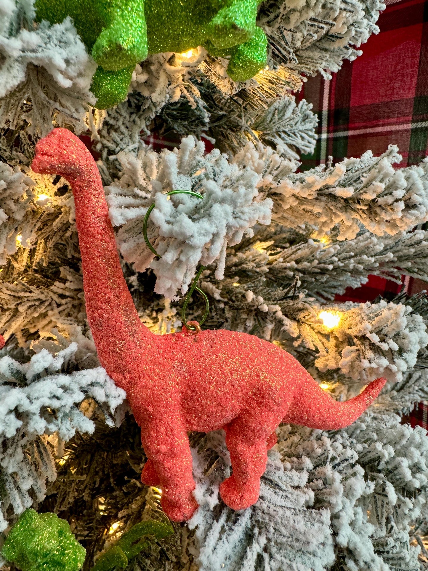 Sparkling Dinosaur Ornaments – Choice of Brachiosaurus, T-Rex, & More!