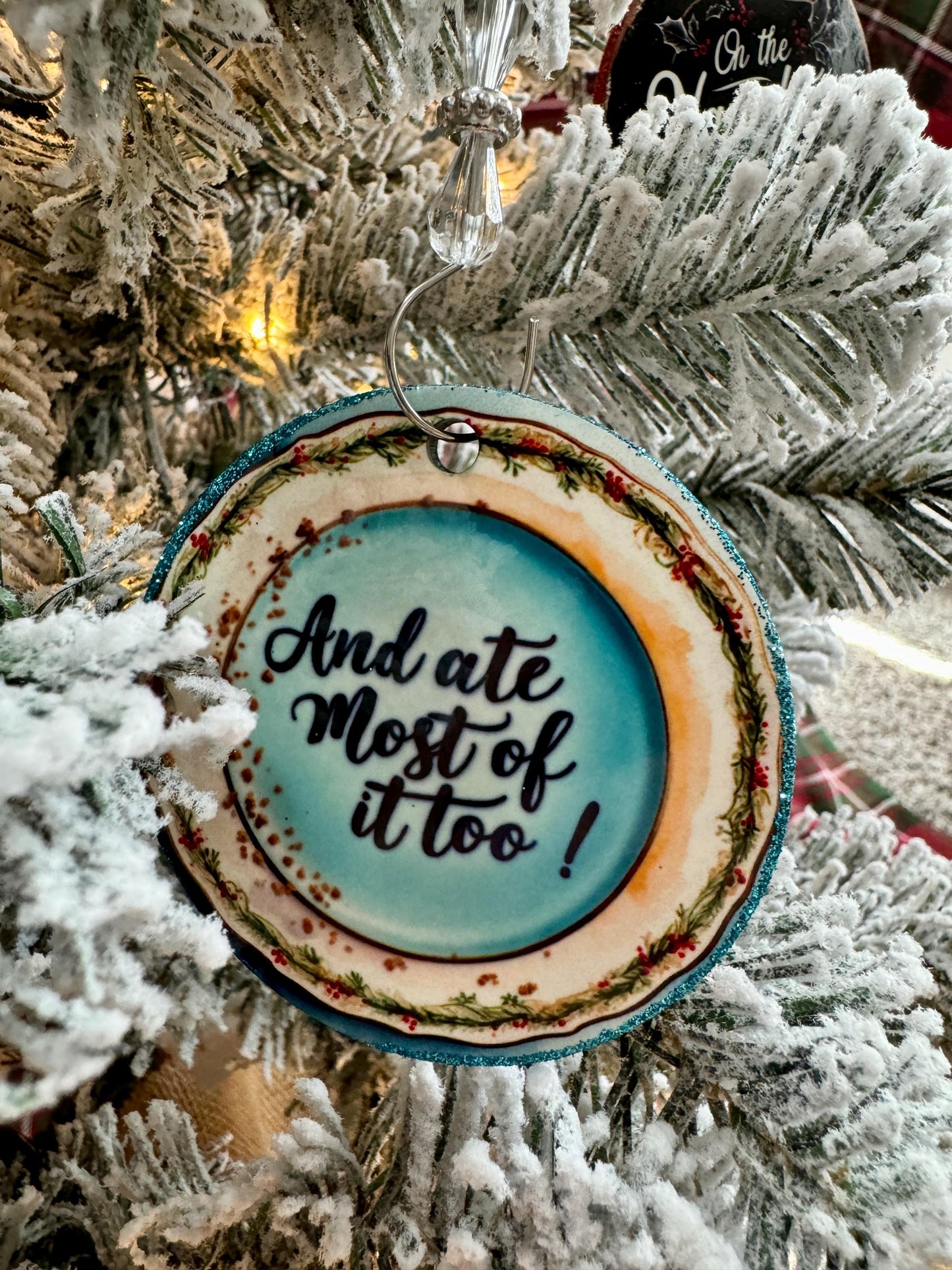 Funny Christmas Ornament: Baked a Lot of Sh*t, Cookie Plate Design