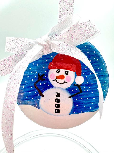 Hand Painted Ornament, Ceramic Ornament | Christmas Tree Decor – Gnome, Snowman, Gingerbread & Floral Designs