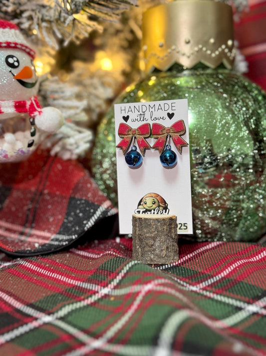 Customizable Bow Earrings: Holiday Sparkle, Everyday Charm