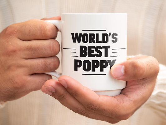 Personalized Grandpa Mug with Custom Photo - 'World's Best Grandpa' Design, Customizable Nickname