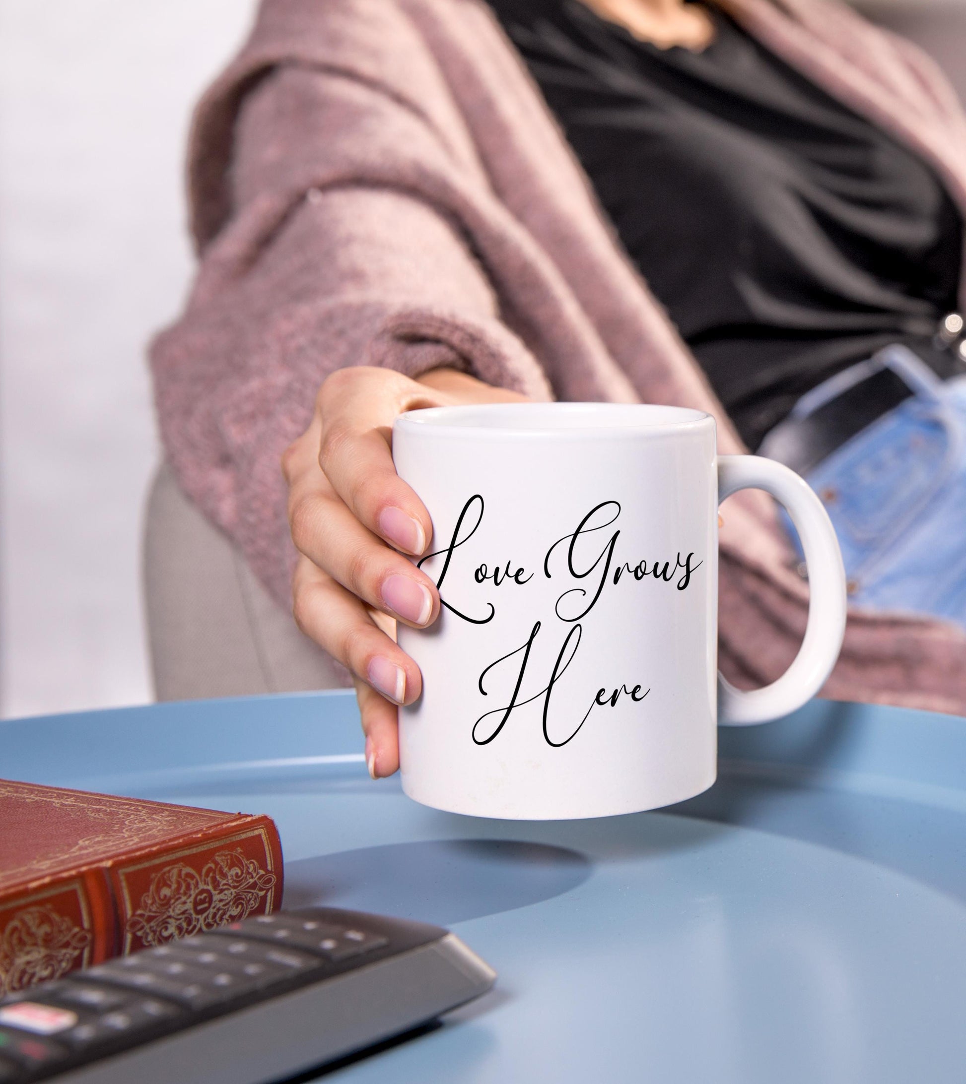 Custom 'Grandma's Garden' Mug - Personalized with Kids & Grandkids' Birth Flowers, 'Love Grows Here